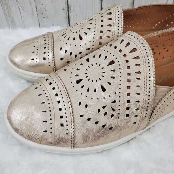 American Rag Ashanne Slip On Flats Metallic Size 9.5 - Picture 5 of 9